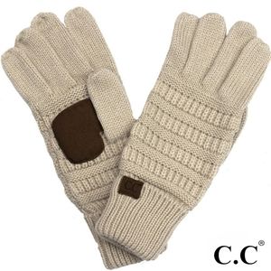 C.C Smart Touch Gloves Beige